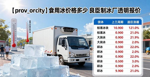 湖州食用冰价格多少 良臣制冰厂透明报价