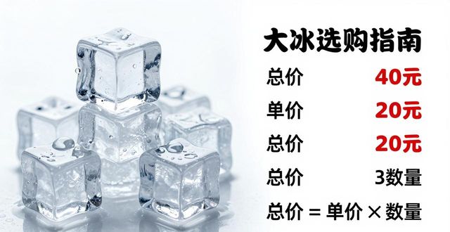 大冰块价格到底怎么算？湖州冰块选购指南