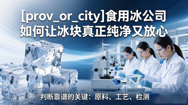 湖州食用冰公司如何让冰块真正纯净又放心